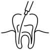 Dental care icon representing healthy teeth