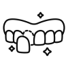 Icon showing bright white tooth